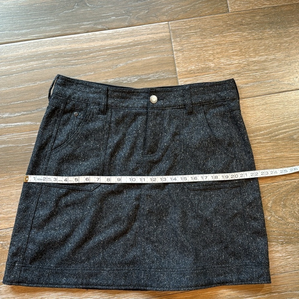 Woolrich charcoal wool blend skirt size 12 - Picture 6 of 10